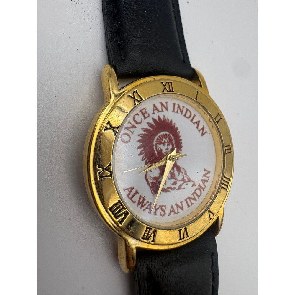 Vintage Timecal Once An Indian Always An Indian Quartz Watch